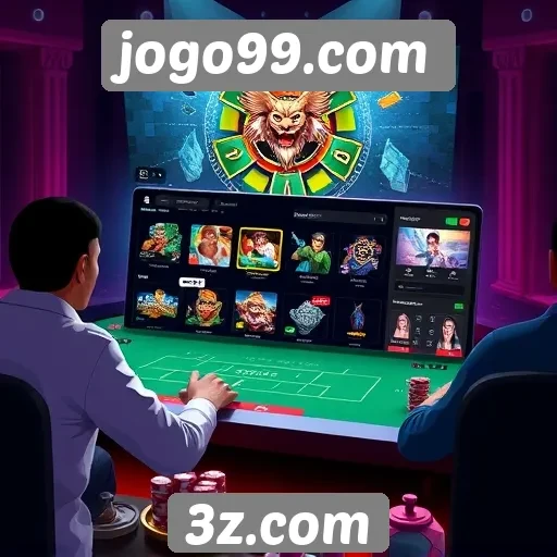 Funcionalidades de interface do usuário no jogo99.com